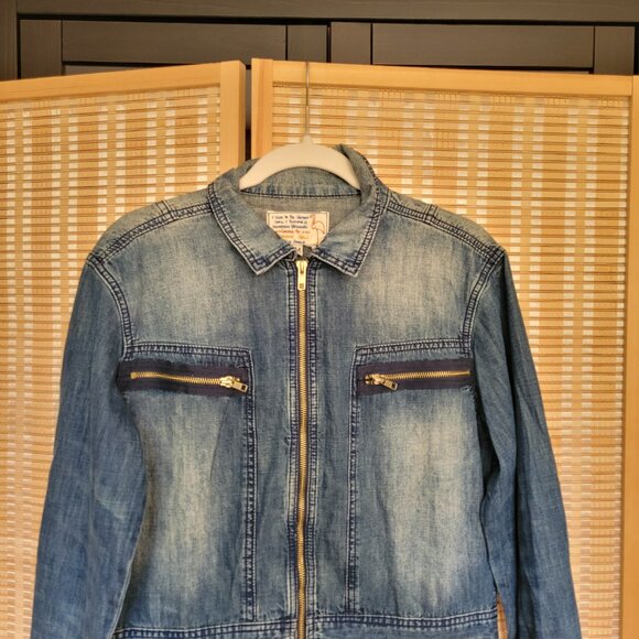 FREE PEOPLE Sandrine Rose Zip Denim Jumpsuit NWT - Picture 4 of 7